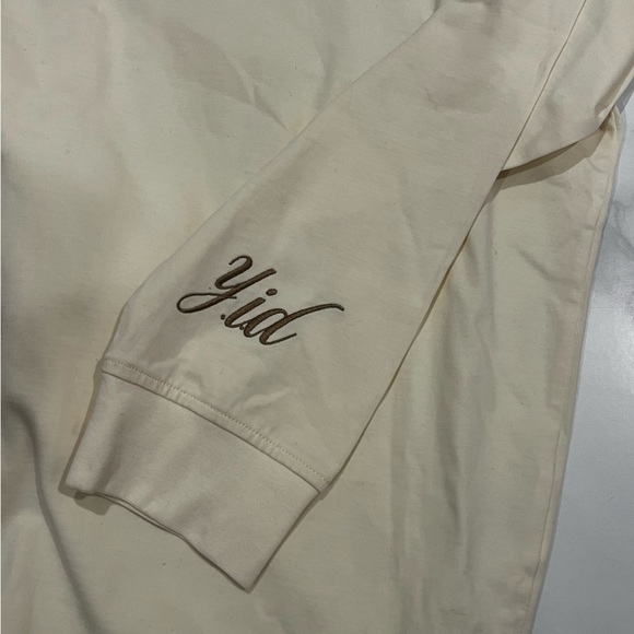 New Yesterday is Dead YID Botanical Rigby Cream Collared Longsleeve Shirt Medium - Picture 10 of 13